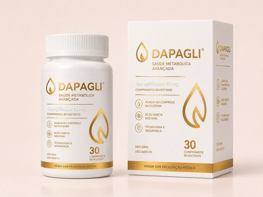 Frasco e embalagem DAPAGLI